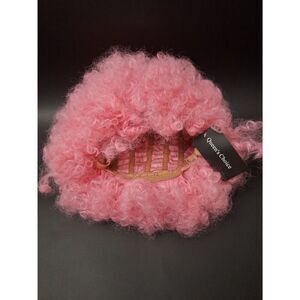Pink afro wig by queens choice